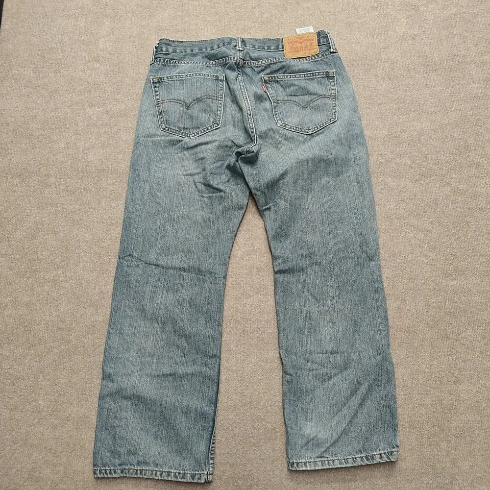 Levi's 559 Size 33x30 (33x27) Men's Blue Denim Jeans Relaxed Fit